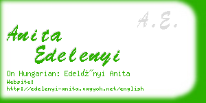 anita edelenyi business card